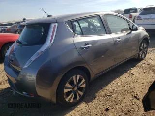 2015 Nissan LEAF SV with VIN 1N4AZ0CP4FC310572, listed as a Copart auction lot 48409513 with 62,346 mi miles. Bid and sale history available at carsss.com. Image 3.