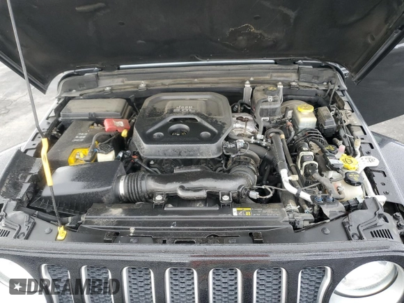 2018 Jeep Wrangler Unlimited Sahara z VIN 1C4HJXEN0JW331477, wystawiony jako Copart lot #49520785 z przebiegiem 98 413 mil mil oraz Szkoda całkowita • Salvage title. Historia ofert i sprzedaży dostępna na DreamBid. Obrazek 12.