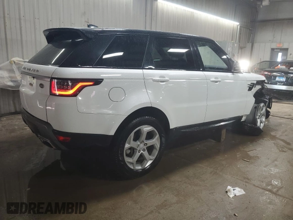 2018 Land Rover Range Rover Sport HSE with VIN SALWR2RV4JA192201, listed as a Copart auction lot 48343185 with 87,988 mi miles and Salvage Title. Bid and sale history available at carsss.com. Image 3.