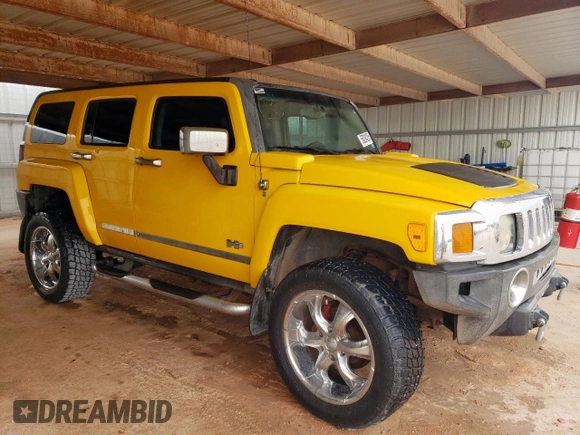 2007 Hummer H3 SUV z VIN 5GTDN13E378134277, wystawiony jako Copart lot #56284205 z przebiegiem 135 534 mil mil oraz Czysty tytuł • Clean title. Historia ofert i sprzedaży dostępna na DreamBid. Obrazek 4.