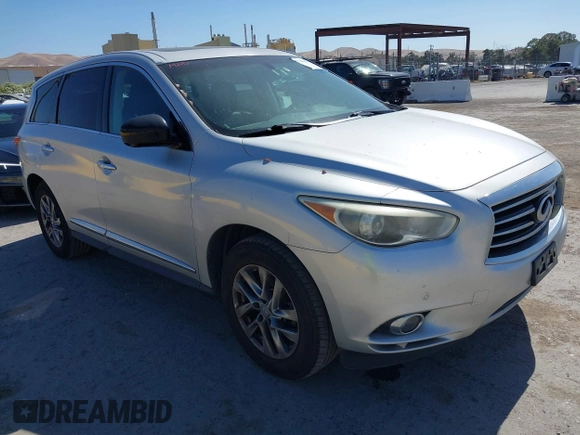 2013 Infiniti JX35 z VIN 5N1AL0MM3DC333754, wystawiony jako IAAI lot #42488277 z przebiegiem 204 553 mil mil oraz . Historia ofert i sprzedaży dostępna na DreamBid. Obrazek 1.