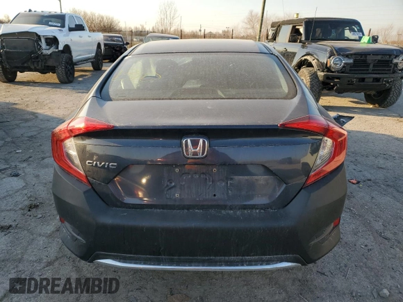 2019 Honda Civic LX with VIN 2HGFC2F67KH518390, listed as a Copart auction lot 48434325 with Not Provided miles and Salvage Title. Bid and sale history available at DreamBid. Image 6.