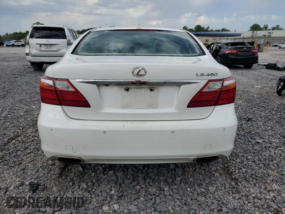 2011 Lexus LS 460 with VIN JTHBL5EFXB5105949, listed as a Copart auction lot 57102795 with 197,877 mi miles and Salvage title. Bid and sale history available at DreamBid. Image 6.