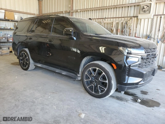 2023 Chevrolet Tahoe RST with VIN 1GNSCRKD2PR501568, listed as a Copart auction lot 71458144 with 10,146 mi miles and Salvage Title. Bid and sale history available at carsss.com. Image 4.