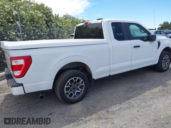 2021 Ford F-150 XL with VIN 1FTEX1CP7MFA52910, listed as a IAAI auction lot 42506488 with 99,607 mi miles and . Bid and sale history available at DreamBid. Image 4.