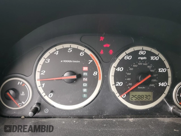 2005 Honda CR-V LX with VIN SHSRD68575U300649, listed as a Copart auction lot 48797705 with 258,830 mi miles and Salvage Title. Bid and sale history available at DreamBid. Image 9.