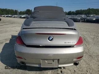 2004 BMW 6 Series 645Ci with VIN WBAEK73414B320149, listed as a Copart auction lot 70424584 with 55,872 mi miles and Salvage Title. Bid and sale history available at carsss.com. Image 6.