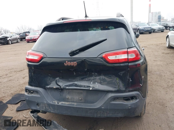 2016 Jeep Cherokee Latitude with VIN 1C4PJLCB1GW256777, listed as a IAAI auction lot 41150466 with 133,000 mi miles. Bid and sale history available at carsss.com. Image 16.