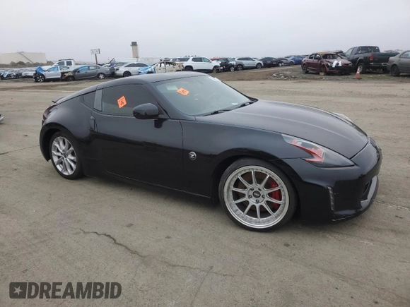 2017 Nissan 370Z with VIN JN1AZ4EH0HM953203, listed as a Copart auction lot 85980784 with 46,276 mi miles and Salvage title. Bid and sale history available at DreamBid. Image 4.