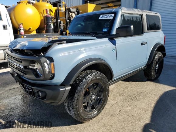 2024 Ford Bronco Black Diamond with VIN 1FMDE1AH5RLA05733, listed as a Copart auction lot 82016644 with 3,629 mi miles and Salvage Title. Bid and sale history available at DreamBid. Image 1.