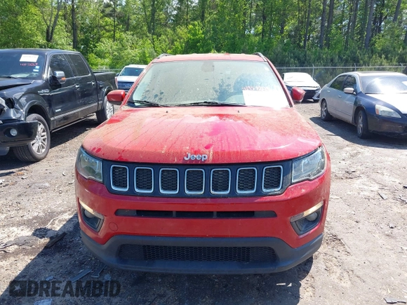 2018 Jeep Compass Latitude z VIN 3C4NJCBBXJT193295, wystawiony jako IAAI lot #41958808 z przebiegiem 121 440 mil mil oraz . Historia ofert i sprzedaży dostępna na DreamBid. Obrazek 12.