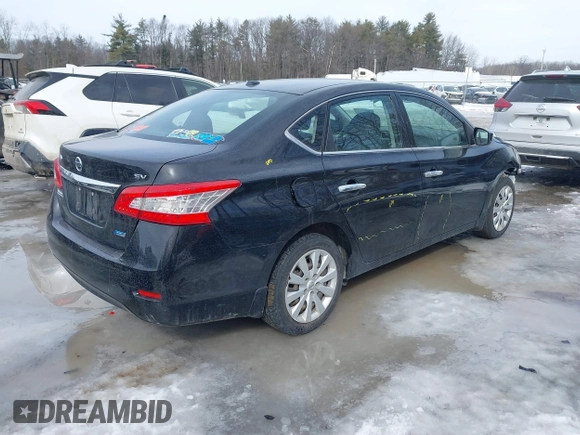 2014 Nissan Sentra S with VIN 3N1AB7AP3EY277535, listed as a IAAI auction lot 41637292 with 133,836 mi miles and . Bid and sale history available at DreamBid. Image 4.