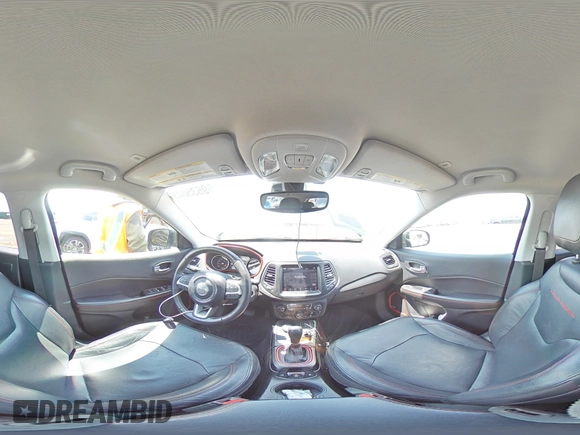 2017 Jeep Compass Trailhawk z VIN 3C4NJDDB4HT636215, wystawiony jako Copart lot #61841315 z przebiegiem 77 872 mil mil oraz Szkoda całkowita • Salvage title. Historia ofert i sprzedaży dostępna na DreamBid. Obrazek 15.