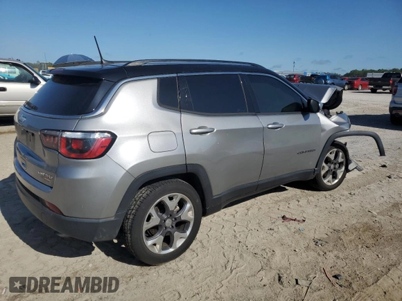 2020 Jeep Compass Limited z VIN 3C4NJCCBXLT211277, wystawiony jako Copart lot #58829525 z przebiegiem 66 223 mil mil oraz Nie do naprawy • Non repairable. Historia ofert i sprzedaży dostępna na DreamBid. Obrazek 3.