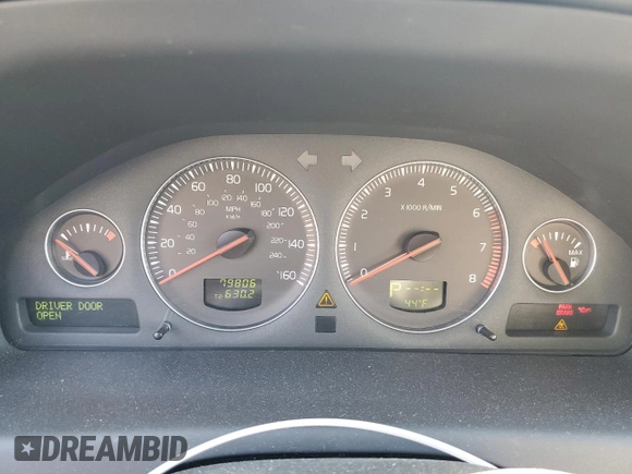 2008 Volvo S60 2.5T with VIN YV1RH592682701511, listed as a Copart auction lot 42283755 with 79,806 mi miles and Salvage Title. Bid and sale history available at carsss.com. Image 9.