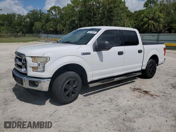 2016 Ford F-150 XL with VIN 1FTEW1CF8GKE97257, listed as a Copart auction lot 58475435 with 215,849 mi miles and Salvage title. Bid and sale history available at DreamBid. Image 1.