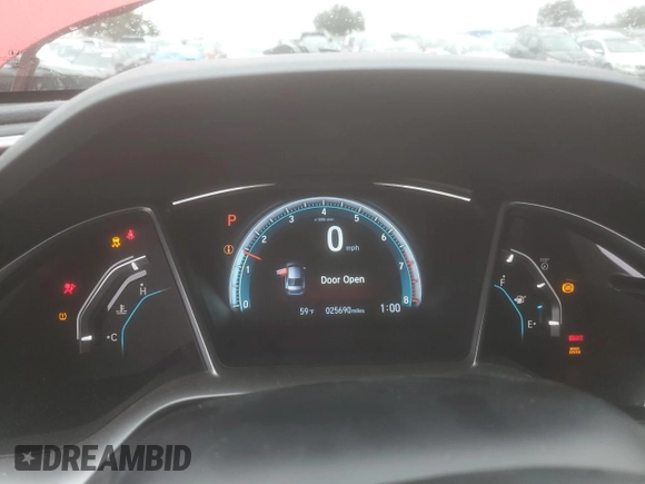 2016 Honda Civic EX with VIN 2HGFC2F72GH543505, listed as a Copart auction lot 87954465 with 25,690 mi miles and Salvage Title. Bid and sale history available at DreamBid. Image 9.