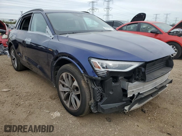 2021 Audi e-tron Premium Plus with VIN WA1LAAGE9MB026280, listed as a Copart auction lot 72775234 with 17,305 mi miles and Salvage Title. Bid and sale history available at DreamBid. Image 4.