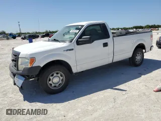 2014 Ford F-150 XL with VIN 1FTMF1CM5EKF16239, listed as a Copart auction lot 49403425 with 143,998 mi miles and Salvage Title. Bid and sale history available at carsss.com. Image 1.