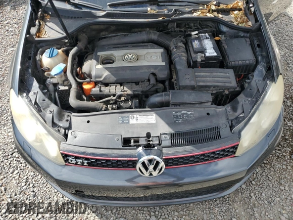 2010 Volkswagen GTI with VIN WVWHV7AJ6AW090189, listed as a Copart auction lot 80183584 with 141,741 mi miles and Salvage Title. Bid and sale history available at carsss.com. Image 11.
