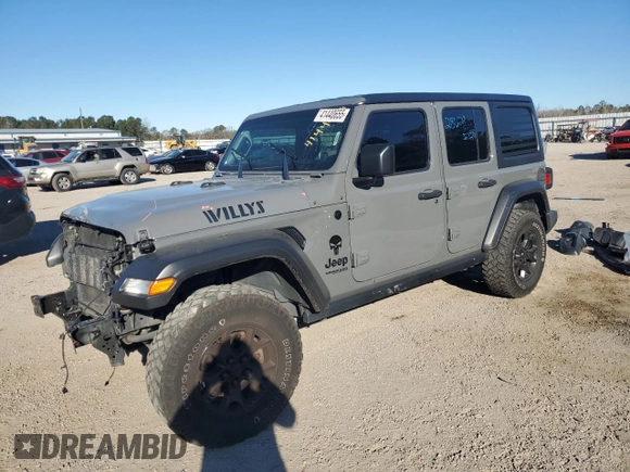 2021 Jeep Wrangler Unlimited Sport Altitude with VIN 1C4HJXDGXMW552270, listed as a Copart auction lot 41440655 with 53,200 mi miles and Clean Title. Bid and sale history available at carsss.com. Image 1.
