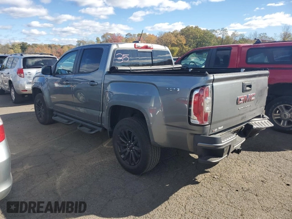 2021 GMC Canyon 4WD Elevation with VIN 1GTG6CEN0M1206440, listed as a Copart auction lot 75977144 with 43,943 mi miles and Salvage Title. Bid and sale history available at carsss.com. Image 2.