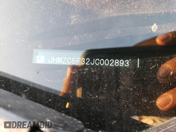 2018 Honda Clarity Plug-In Hybrid Touring with VIN JHMZC5F32JC002893, listed as a Copart auction lot 75500093 with 66,961 mi miles. Bid and sale history available at carsss.com. Image 15.