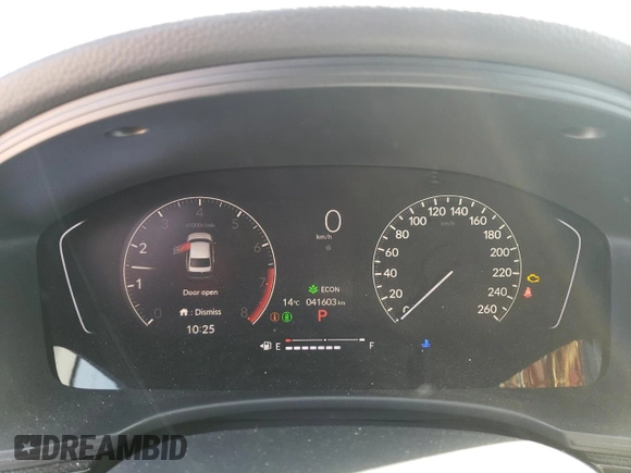 2025 Honda Civic Sport with VIN 2HGFE2F54SH101309, listed as a Copart auction lot 48786545 with 41,603 mi miles and Salvage title. Bid and sale history available at DreamBid. Image 9.