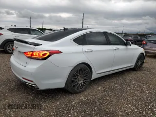 2015 Hyundai Genesis 3.8L with VIN KMHGN4JEXFU061998, listed as a Copart auction lot 57831524 with 82,310 mi miles and Clean Title. Bid and sale history available at carsss.com. Image 3.