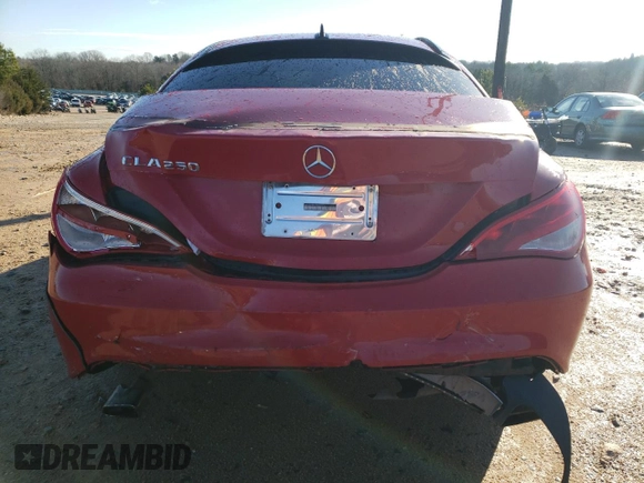 2016 Mercedes-Benz CLA with VIN WDDSJ4EB7GN289579, listed as a Copart auction lot 38392543 with 105,335 mi miles. Bid and sale history available at carsss.com. Image 6.