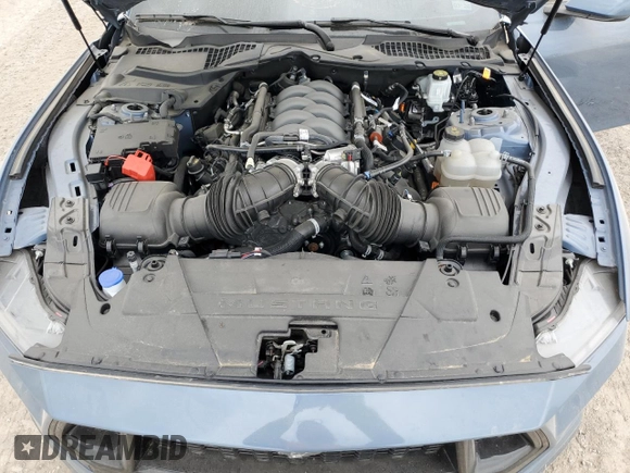 2024 Ford Mustang GT with VIN 1FA6P8CF9R5422018, listed as a Copart auction lot 53167825 with Not provided miles and Salvage title. Bid and sale history available at DreamBid. Image 11.