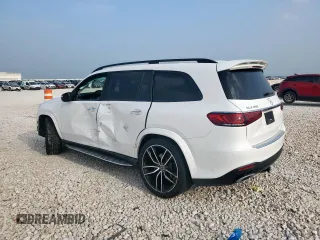 2022 Mercedes-Benz GLS 450 with VIN 4JGFF5KE6NA739823, listed as a Copart auction lot 57478395 with 35,664 mi miles and Salvage title. Bid and sale history available at DreamBid. Image 2.