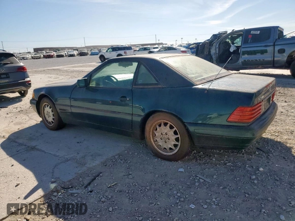 1996 Mercedes-Benz SL-Class with VIN WDBFA67F3TF128706, listed as a Copart auction lot 50170685 with 112,240 mi miles and Salvage Title. Bid and sale history available at carsss.com. Image 2.