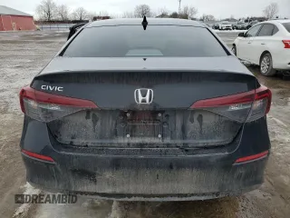 2025 Honda Civic Sedan LX with VIN 2HGFE2F2XSH101773, listed as a Copart auction lot 47222095 with 9,897 mi miles and Salvage Title. Bid and sale history available at carsss.com. Image 6.
