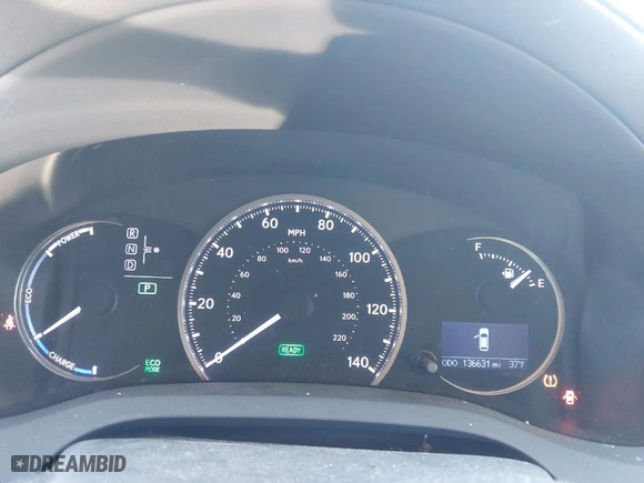 2014 Lexus CT 200h Hybrid with VIN JTHKD5BHXE2195743, listed as a IAAI auction lot 41514301 with 136,631 mi miles. Bid and sale history available at carsss.com. Image 7.