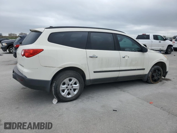 2012 Chevrolet Traverse LS with VIN 1GNKRFED7CJ157270, listed as a Copart auction lot 51219255 with Not Provided miles and Salvage Title. Bid and sale history available at DreamBid. Image 3.