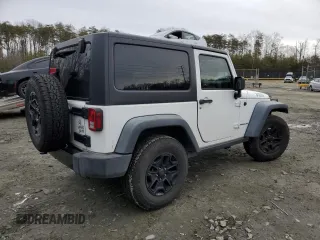 2015 Jeep Wrangler Sport with VIN 1C4AJWAG1FL525429, listed as a Copart auction lot 43033025 with 93,972 mi miles and Salvage title. Bid and sale history available at DreamBid. Image 3.