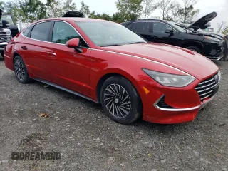 2020 Hyundai Sonata Hybrid Ultimate with VIN KMHL34JJ7LA011722, listed as a Copart auction lot 73647564 with 48,195 mi miles and Salvage Title. Bid and sale history available at carsss.com. Image 4.
