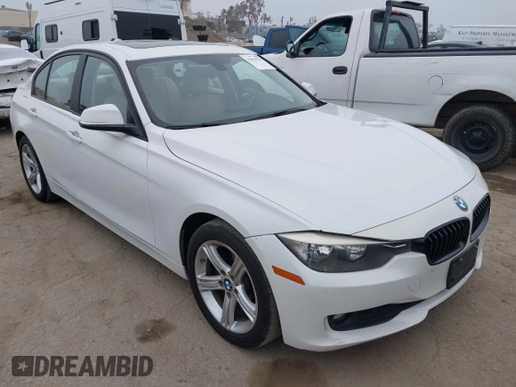 2014 BMW 3 Series 320i with VIN WBA3B1G58ENS80160, listed as a IAAI auction lot 42029951 with 97,306 mi miles. Bid and sale history available at carsss.com. Image 1.