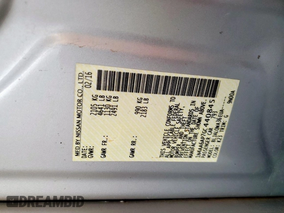 2016 Nissan Maxima Platinum z VIN 1N4AA6AP7GC440845, wystawiony jako Copart lot #60260945 z przebiegiem 129 669 mil mil oraz Szkoda całkowita • Salvage title. Historia ofert i sprzedaży dostępna na DreamBid. Obrazek 12.
