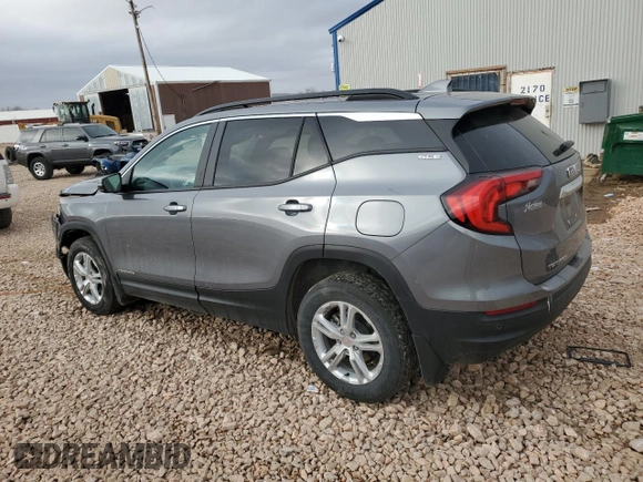 2021 GMC Terrain SLE with VIN 3GKALTEV7ML370442, listed as a Copart auction lot 44411905 with 45,353 mi miles and Salvage Title. Bid and sale history available at carsss.com. Image 2.