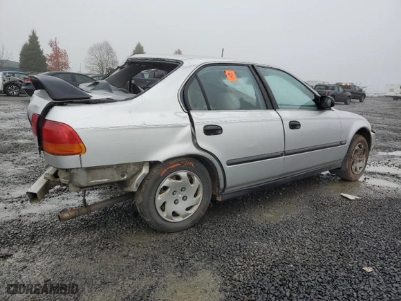 1996 Honda Civic LX "O" w/Air with VIN 1HGEJ6677TL017344, listed as a Copart auction lot 82582494 with 202,514 mi miles and Salvage Title. Bid and sale history available at carsss.com. Image 3.