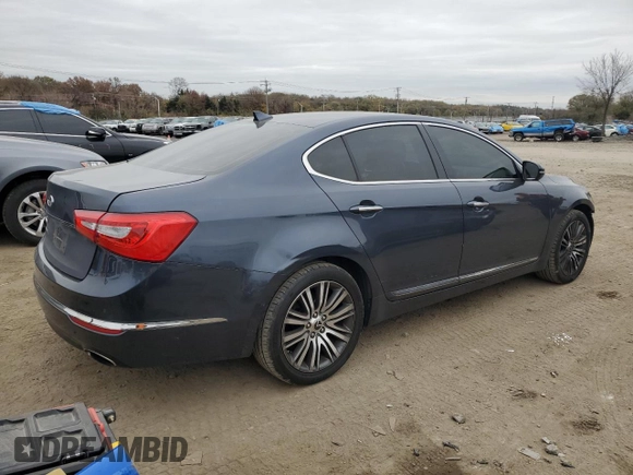 2015 Kia Cadenza Premium with VIN KNALN4D73F5178765, listed as a Copart auction lot 80656994 with 127,085 mi miles and Salvage Title. Bid and sale history available at carsss.com. Image 3.