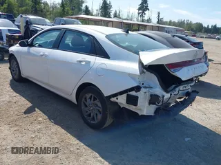 2024 Hyundai Elantra SEL with VIN KMHLM4DG4RU694158, listed as a IAAI auction lot 42451607 with 6,471 mi miles and . Bid and sale history available at DreamBid. Image 3.