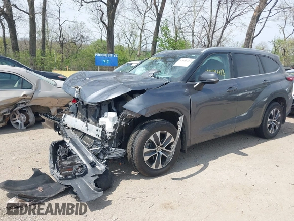 2023 Toyota Highlander L with VIN 5TDKDRBH6PS500241, listed as a IAAI auction lot 42026413 with 53,279 mi miles and . Bid and sale history available at DreamBid. Image 6.