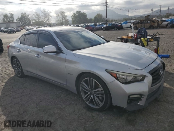 2014 Infiniti Q50 Hybrid Sport with VIN JN1AV7AP9EM691980, listed as a Copart auction lot 51164315 with 168,828 mi miles and Clean Title. Bid and sale history available at carsss.com. Image 4.