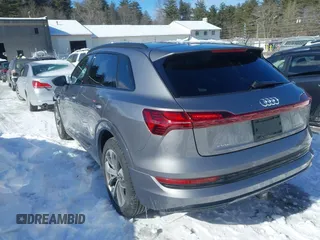 2021 Audi e-tron Premium Plus with VIN WA1LAAGE1MB015242, listed as a IAAI auction lot 41596316 with 32,768 mi miles and . Bid and sale history available at DreamBid. Image 3.
