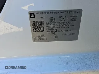 2018 Chevrolet Silverado 1500 Work Truck with VIN 3GCUKNEC7JG411128, listed as a Copart auction lot 49377275 with 145,335 mi miles and Clean Title. Bid and sale history available at carsss.com. Image 12.