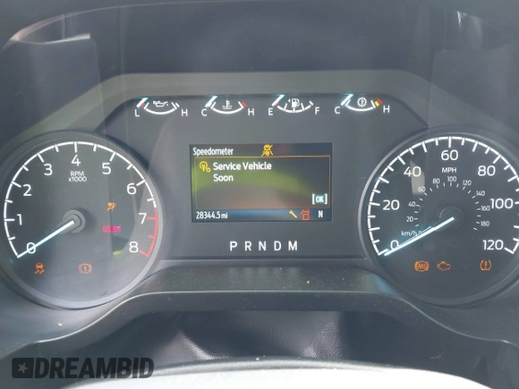 2023 Ford F-150 XL with VIN 1FTFW1E54PFC37083, listed as a IAAI auction lot 42247096 with 28,344 mi miles and . Bid and sale history available at DreamBid. Image 7.