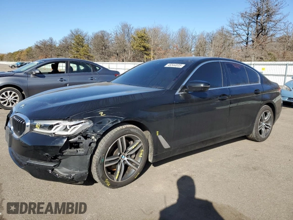 2022 BMW 5 Series 530i xDrive with VIN WBA13BJ06NCL06788, listed as a Copart auction lot 46544835 with 37,828 mi miles and Salvage Title. Bid and sale history available at carsss.com. Image 1.